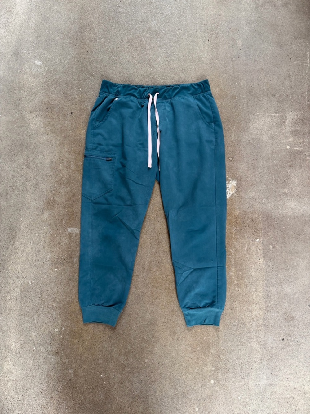 Figs Zamora Jogger Scrub Pants in Washed Caribbean Blue Size XL Nursing Medical - Picture 5 of 10